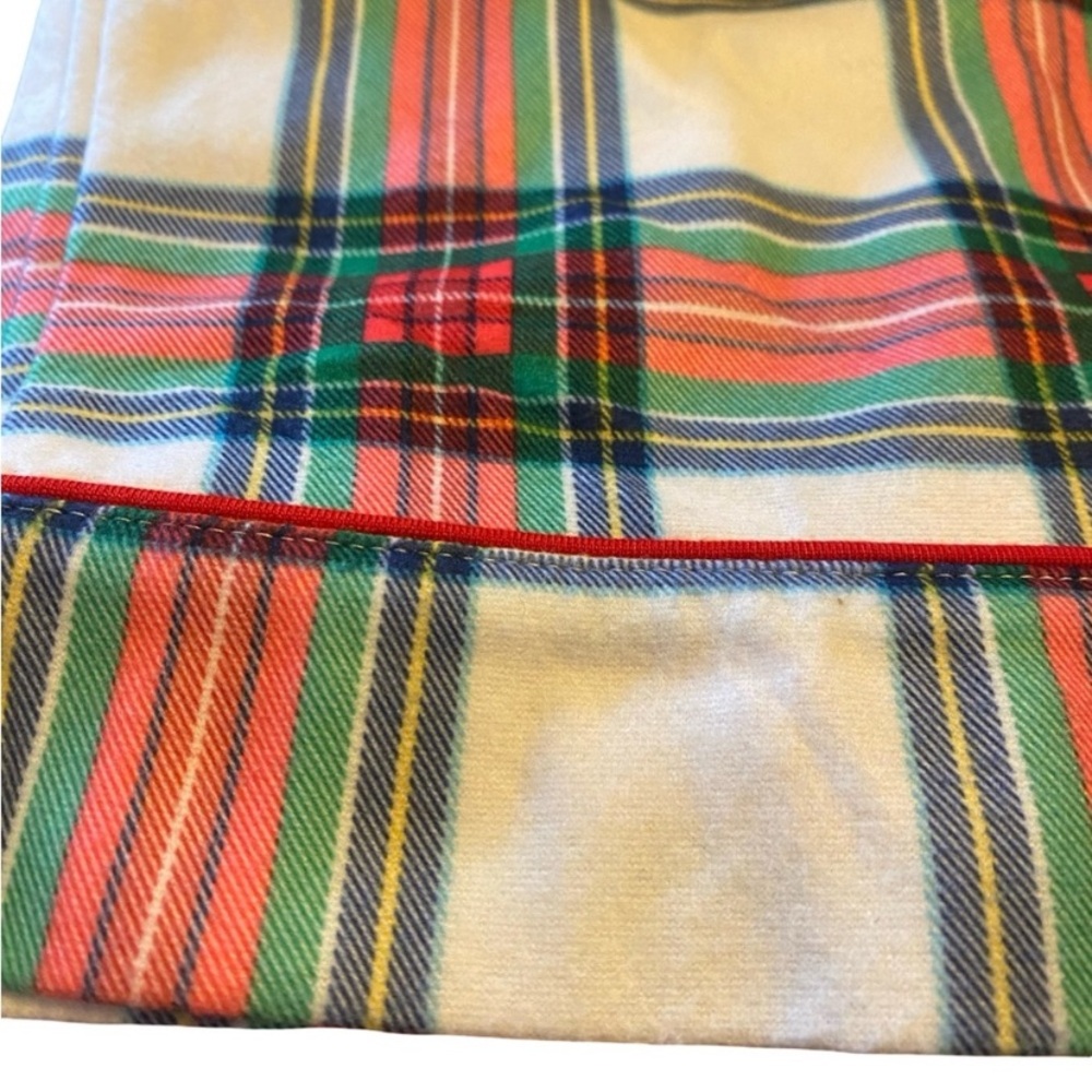 Women's Plaid Pajama Set - Red and Green - Picture 3 of 4